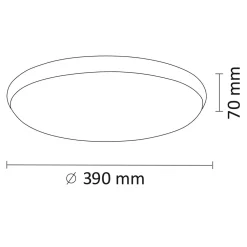Clearance Plafon LED chrom KERN 24W
