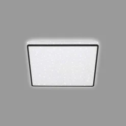 Plafony|Wszystkie Lampy Sufitowe^Plafon LED glamour biało-czarny LINO 27 cm
