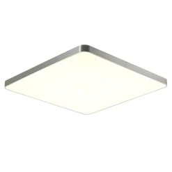 Zumaline Plafony|Wszystkie Lampy Sufitowe^Plafon LED kwadratowy srebrny SIERRA 80 cm