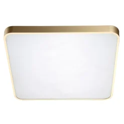 Zumaline Plafony|Wszystkie Lampy Sufitowe^Plafon LED kwadratowy złoty SIERRA 40 cm