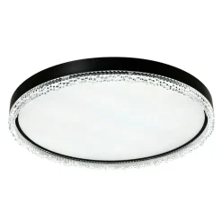 Zumaline Plafony|Wszystkie Lampy Sufitowe^Plafon LED okrągły czarny REGI 60 cm