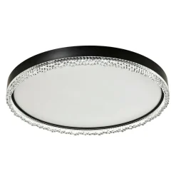 Zumaline Plafony|Wszystkie Lampy Sufitowe^Plafon LED okrągły czarny REGI 60 cm