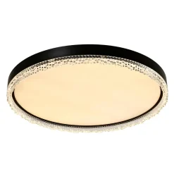 Zumaline Plafony|Wszystkie Lampy Sufitowe^Plafon LED okrągły czarny REGI 60 cm