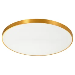 Zumaline Plafony|Wszystkie Lampy Sufitowe^Plafon LED okrągły złoty SIERRA 80 cm