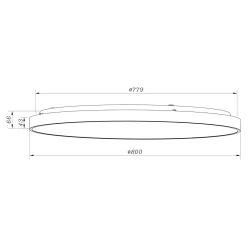 Zumaline Plafony|Wszystkie Lampy Sufitowe^Plafon LED okrągły złoty SIERRA 80 cm