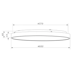 Zumaline Plafony|Wszystkie Lampy Sufitowe^Plafon LED okrągły złoty SIERRA 60 cm