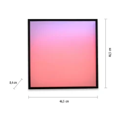 Paul Neuhaus Plafony|Wszystkie Lampy Sufitowe^Plafon LED RGB czarny MARIO z pilotem 46,5x46,5 cm