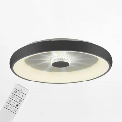 Paul Neuhaus Plafony|Wszystkie Lampy Sufitowe^Plafon LED 37W czarny VERTIGO z pilotem fi 61,5 cm