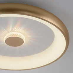 Paul Neuhaus Plafon LED 37W złoty VERTIGO z pilotem fi 61,5 cm