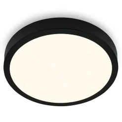 Best Plafon LED z pilotem czarny RUNA 38 cm