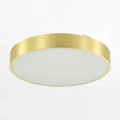 Zumaline Wszystkie Lampy Sufitowe|Plafony^Plafon LED złoty NADI 40 cm z pilotem