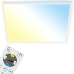 Plafony|Wszystkie Lampy Sufitowe^Plafon SLIM LED z pilotem biały 42x42 cm