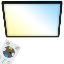 Plafony|Wszystkie Lampy Sufitowe^Plafon SLIM LED z pilotem czarno-biały 42x42 cm