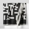 Sale Texpol Pled z frędzlami czarny MIRROR 150x200 cm
