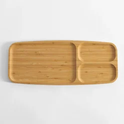 inny Miski, Patery I Półmiski^Półmisek bambusowy do serwowania 39x16 cm
