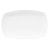 Miski, Patery I Półmiski^Półmisek porcelanowy QUADRO biały 30x19.5 cm