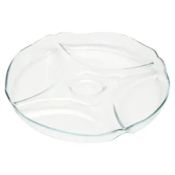 New Półmisek szklany dzielony PATISSERIE PASABAHCE 30 cm