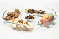 New Półmisek szklany dzielony PATISSERIE PASABAHCE 30 cm
