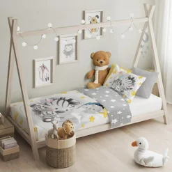 Outlet Faro Pościel bawełniana PRZYTULAKI ZEBRA 100x135 cm