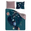 Discount Faro Pościel bawełniana w liście i kwiaty NEW TRENDY 160x200 cm
