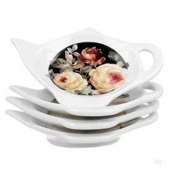 Outlet Podstawki porcelanowe na torebki od herbaty WARDA, 4 szt.