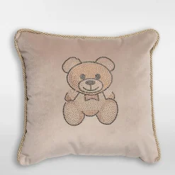 Outlet inny Poduszka dekoracyjna beżowa TEDDY 45x45 cm