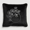 inny Poduszki Premium|Poszewki I Poduszki Dekoracyjne^Poduszka dekoracyjna czarna FLOWERS 45x45 cm