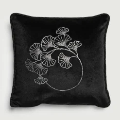 inny Poduszki Premium|Poszewki I Poduszki Dekoracyjne^Poduszka dekoracyjna czarna FLOWERS 45x45 cm