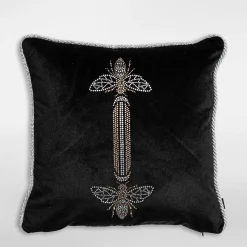 inny Poduszka dekoracyjna czarna TWO BEES 45x45 cm