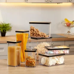 ROTHO Pojemniki Na Żywność^Pojemnik do żywności LOFT czarny 1 l