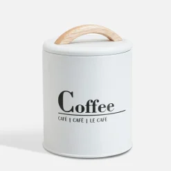inny Pojemniki Na Żywność^Pojemnik kuchenny biały COFFEE 16 cm