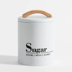inny Pojemniki Na Żywność^Pojemnik kuchenny biały SUGAR 16 cm