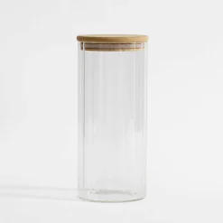 Discount inny Pojemnik kuchenny z bambusową pokrywką 1000 ml