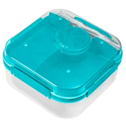 Dzieci Podróże|Jedzenie I Picie^Pojemnik lunchbox z przegródkami niebieski LIDO 1,6l