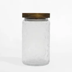inny Pojemnik szklany z akacjową pokrywką 1000 ml