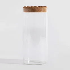 New Pojemnik szklany z korkową pokrywką 1,5L