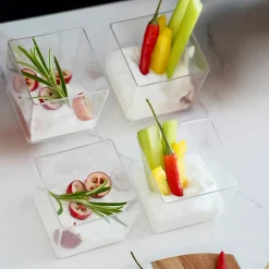 inny Pojemniki Na Żywność^Pojemniki kwadratowe FINGERFOOD 120 ml, 24 szt