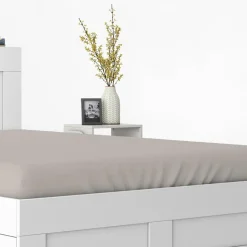 inny Prześcieradła^Prześcieradło bawełniane z gumką beżowe PURE 140x200 cm