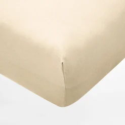 Clearance Darymex Prześcieradło jasnobeżowe JERSEY z gumką 180x200 cm