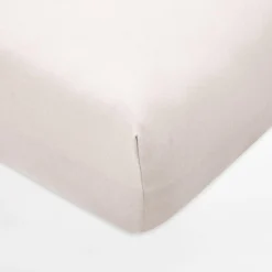 Outlet inny Prześcieradło jersey z gumką beżowe IVETTE 90x200 cm