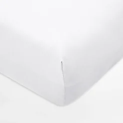 inny Prześcieradła^Prześcieradło jersey z gumką białe IVETTE 180x200 cm