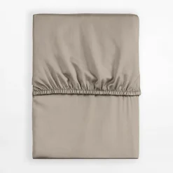Best inny Prześcieradło satynowe z gumką taupe PURE 160x200 cm