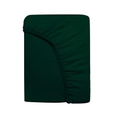 Online Darymex Prześcieradło z gumką butelkowa zieleń FROTTE 90x200 cm