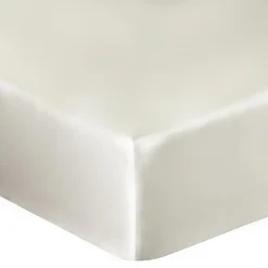 Best Darymex Prześcieradło z satyny bawełnianej z gumką krem 220x200 cm