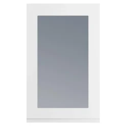 Qubik Fronty Przeszklone^Przeszklony front drzwi PIANO 60x98 biały mat
