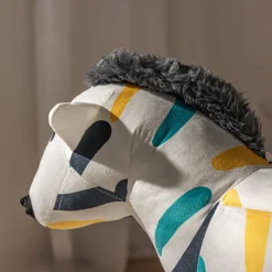 Sale Puf kolorowy zebra TREMY