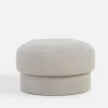 New inny Puf okrągły boucle jasnoszary IQOMO