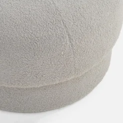 New inny Puf okrągły boucle jasnoszary IQOMO