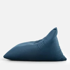 Dzieci Pufy Dla Dzieci|Pufy I Podnóżki^Puf welurowy niebieski RELAX LOUNGER