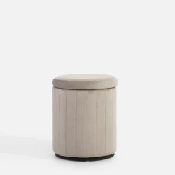 inny Pufy I Podnóżki^Puf ze schowkiem szary LERRDIO